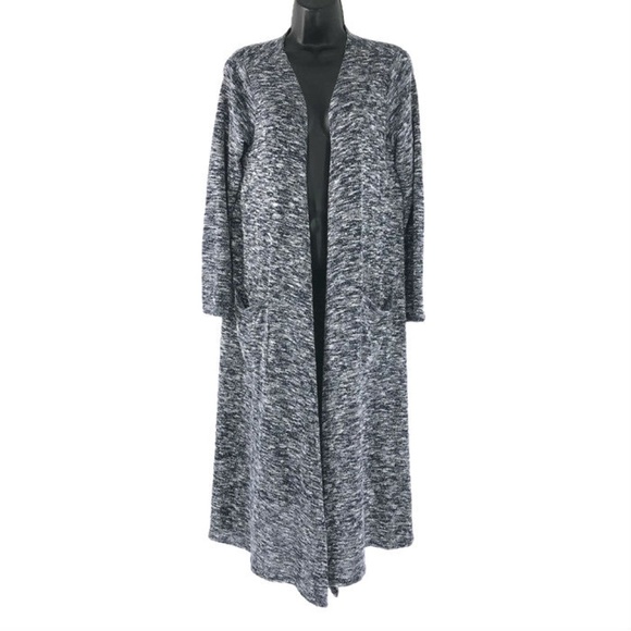 LuLaRoe Sweaters - Lularoe XS Sarah Open Cardigan Duster Blue White